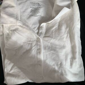 Time and Tru Men's Classic White Polo Shirt